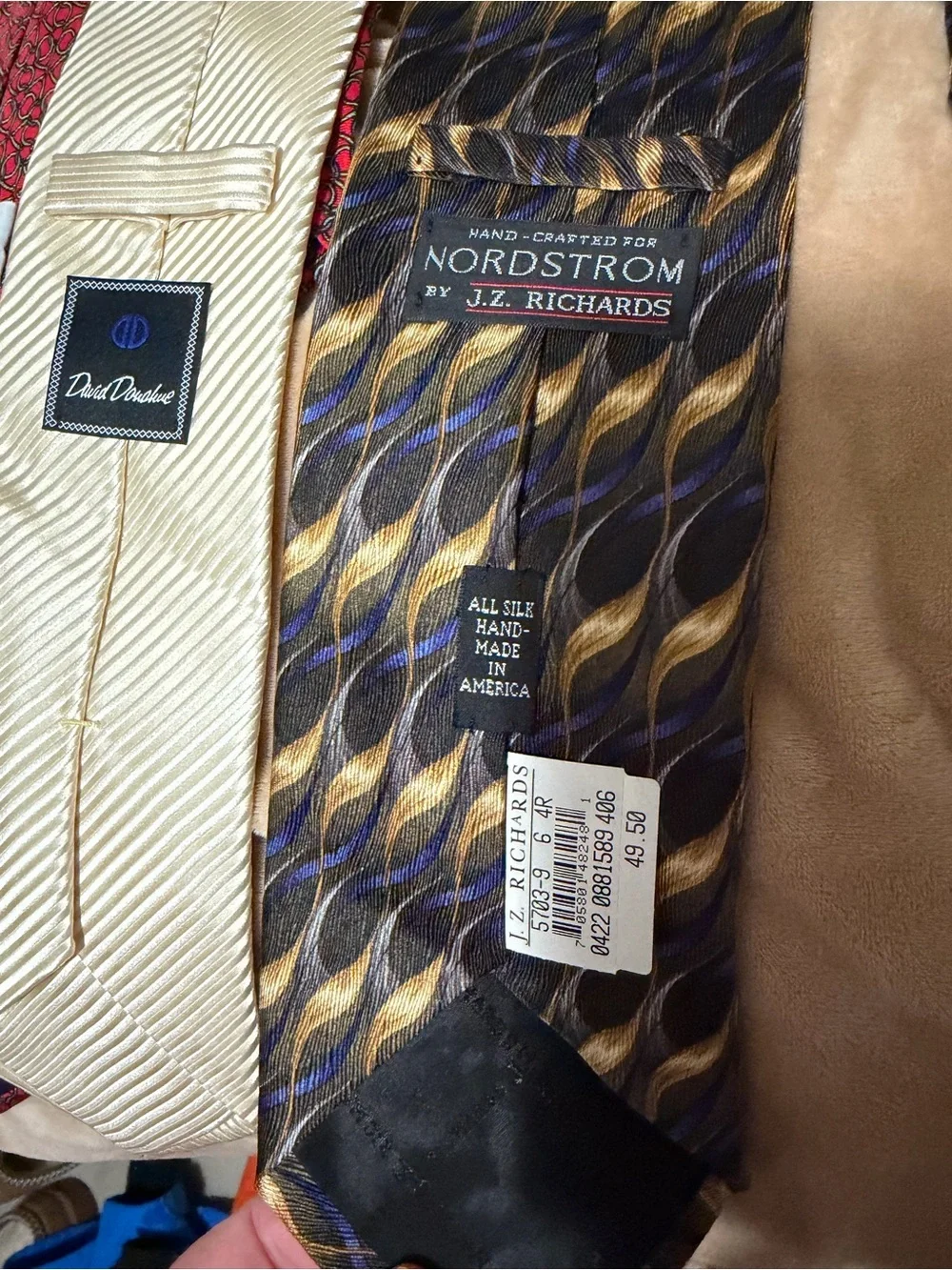 Lot of 5 Men's Multicolor Patterned Tie - Classic Styles Polo Jerry Garcia